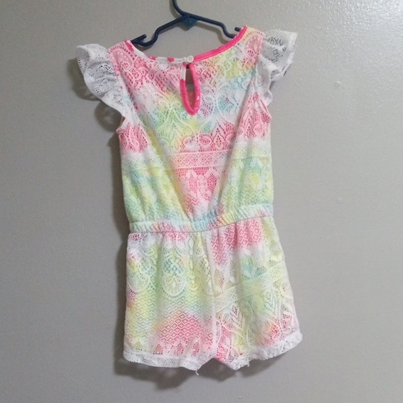 Bobbie Brooks Colorful Lace Girls Romper Size Small (6/6X) - Picture 3 of 4
